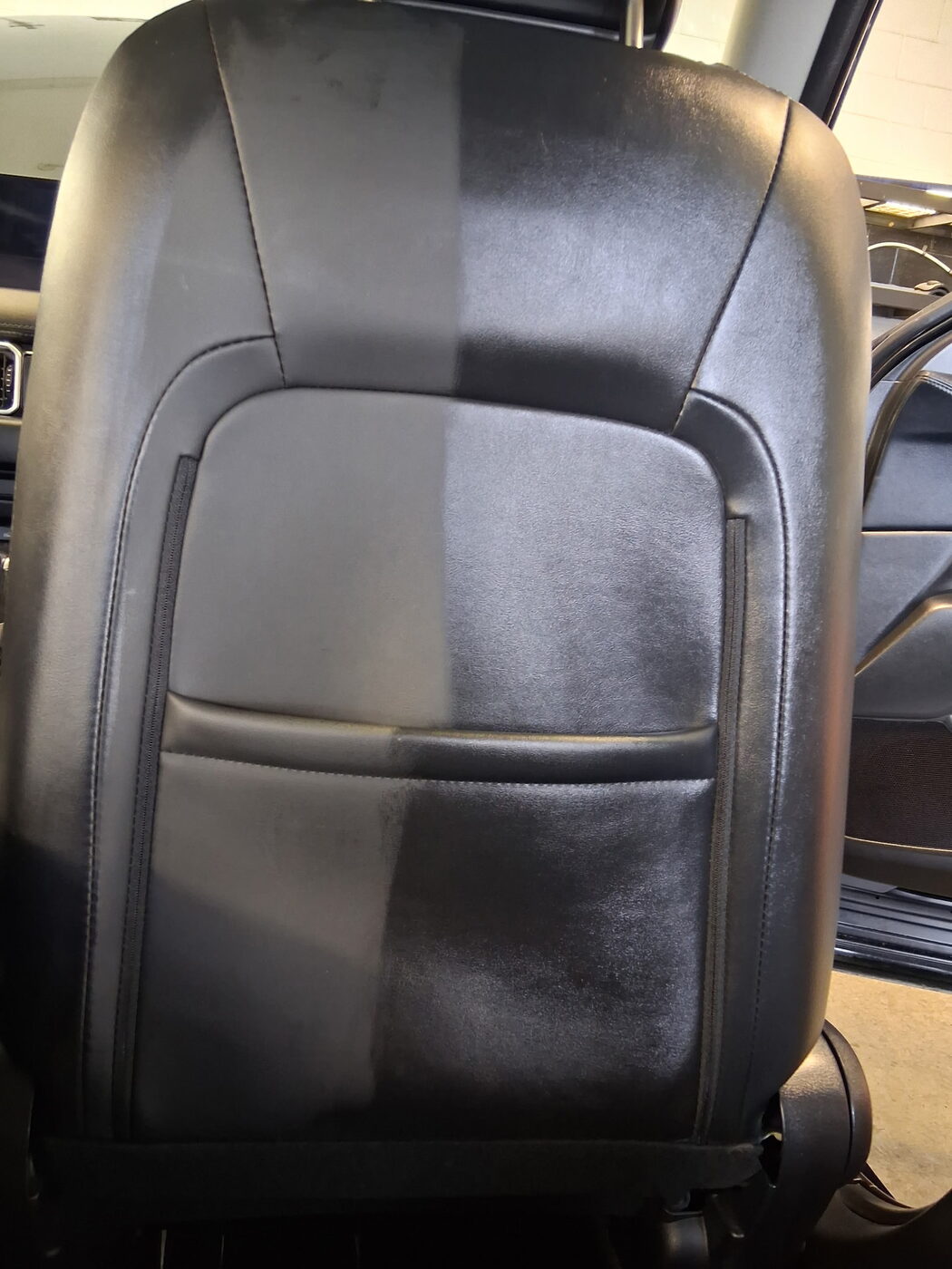 Cleaned and conditioned seat